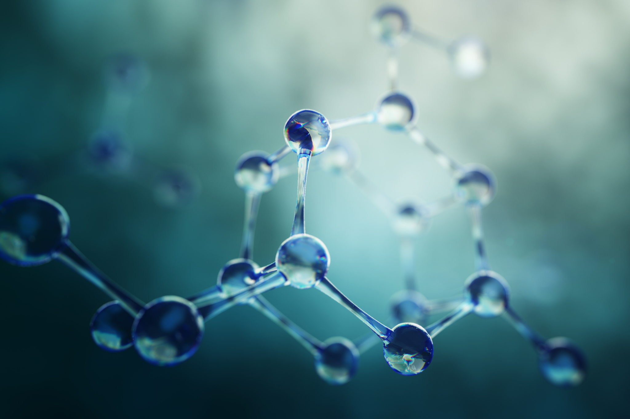 Molecules on Dark Background