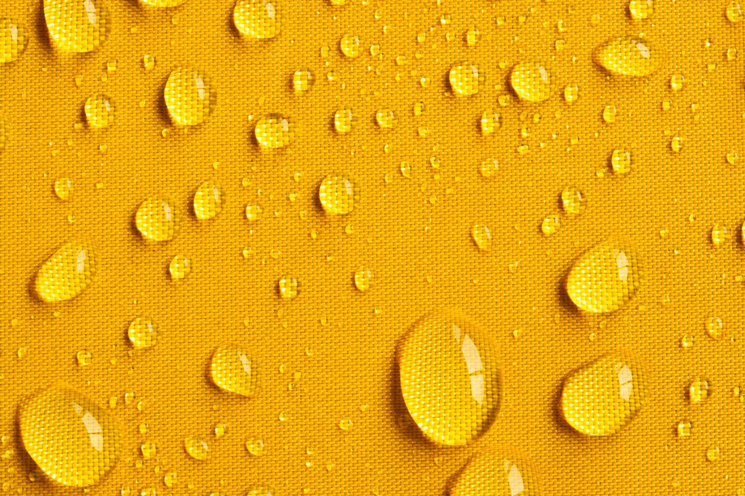 Yellow Background with Water Droplets