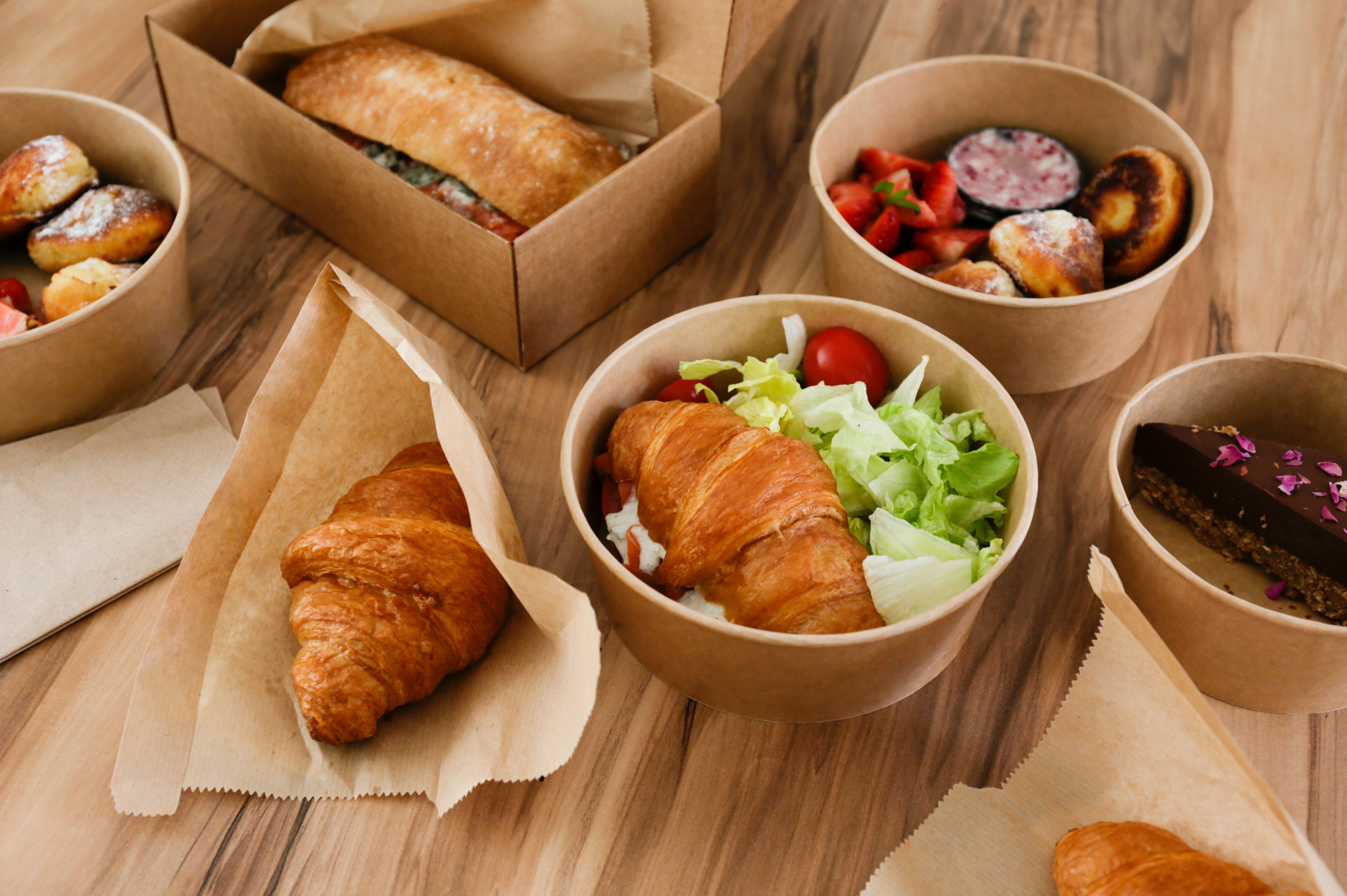 Food in Paper Containers